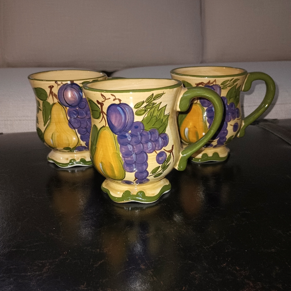 Home Trends Granada Mugs Set Of 3 - Picture 8 of 8